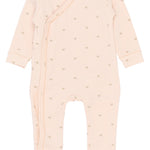 THE NEW SIBLINGS | Nova l_s wrap jumpsuit silver peony AOP