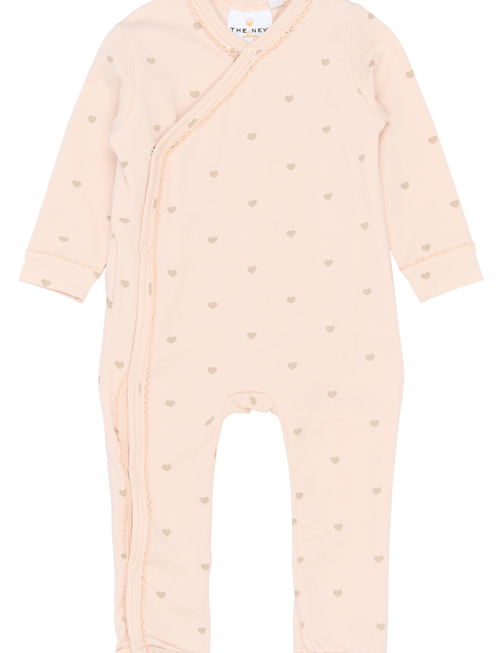THE NEW SIBLINGS | Nova l_s wrap jumpsuit silver peony AOP