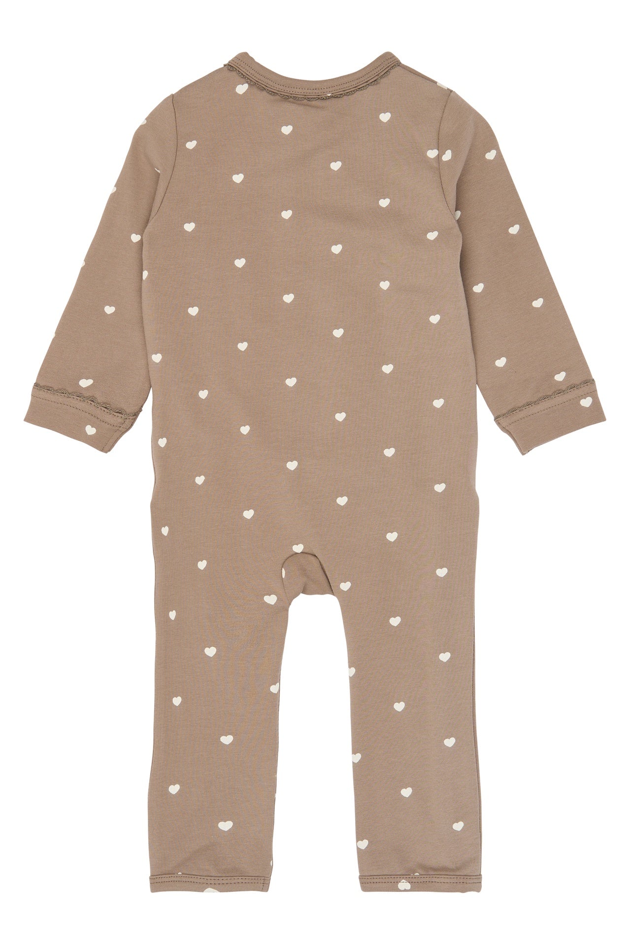 THE NEW SIBLINGS | Nova l_s wrap jumpsuit | taupe gray AOP