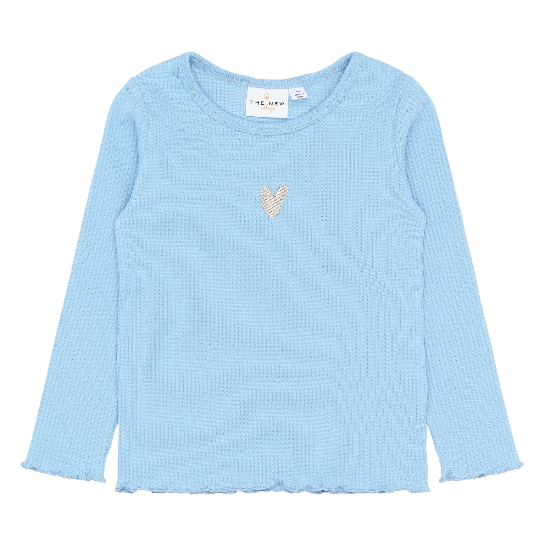 THE NEW SIBLINGS | Rianna l_s rib tee forever blue