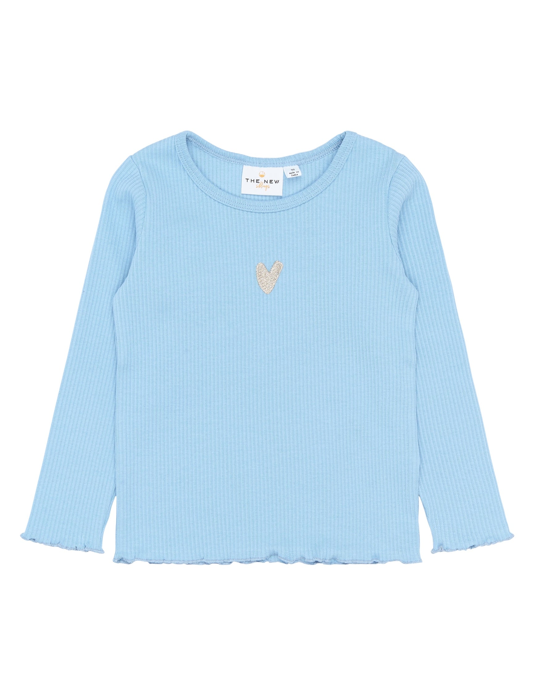 THE NEW SIBLINGS | Rianna l_s rib tee forever blue