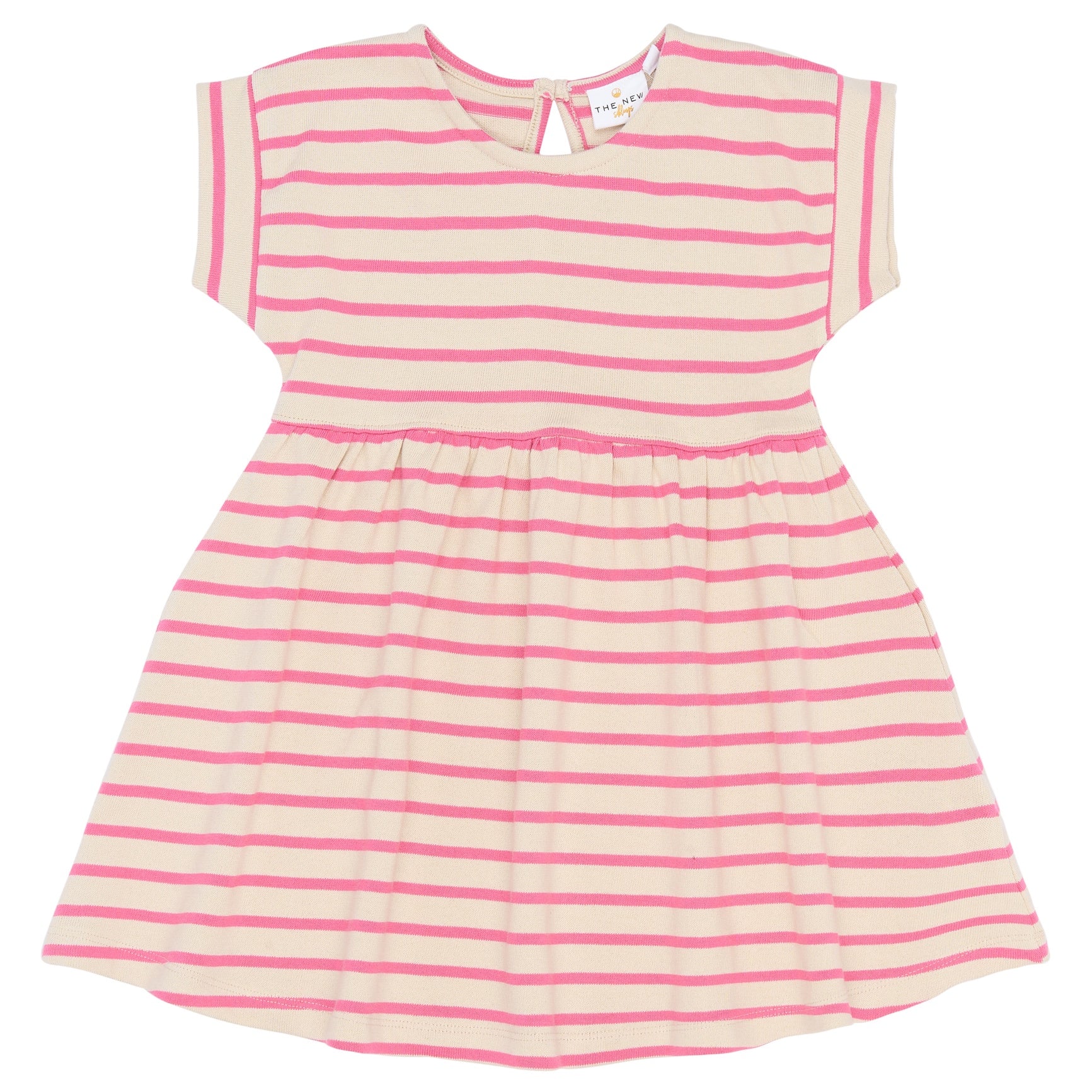 THE NEW SIBLINGS |Sannah s_s dress - carmine rose striped