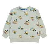 THE NEW SIBLINGS | Santiago sweatshirt aqua gray AOP
