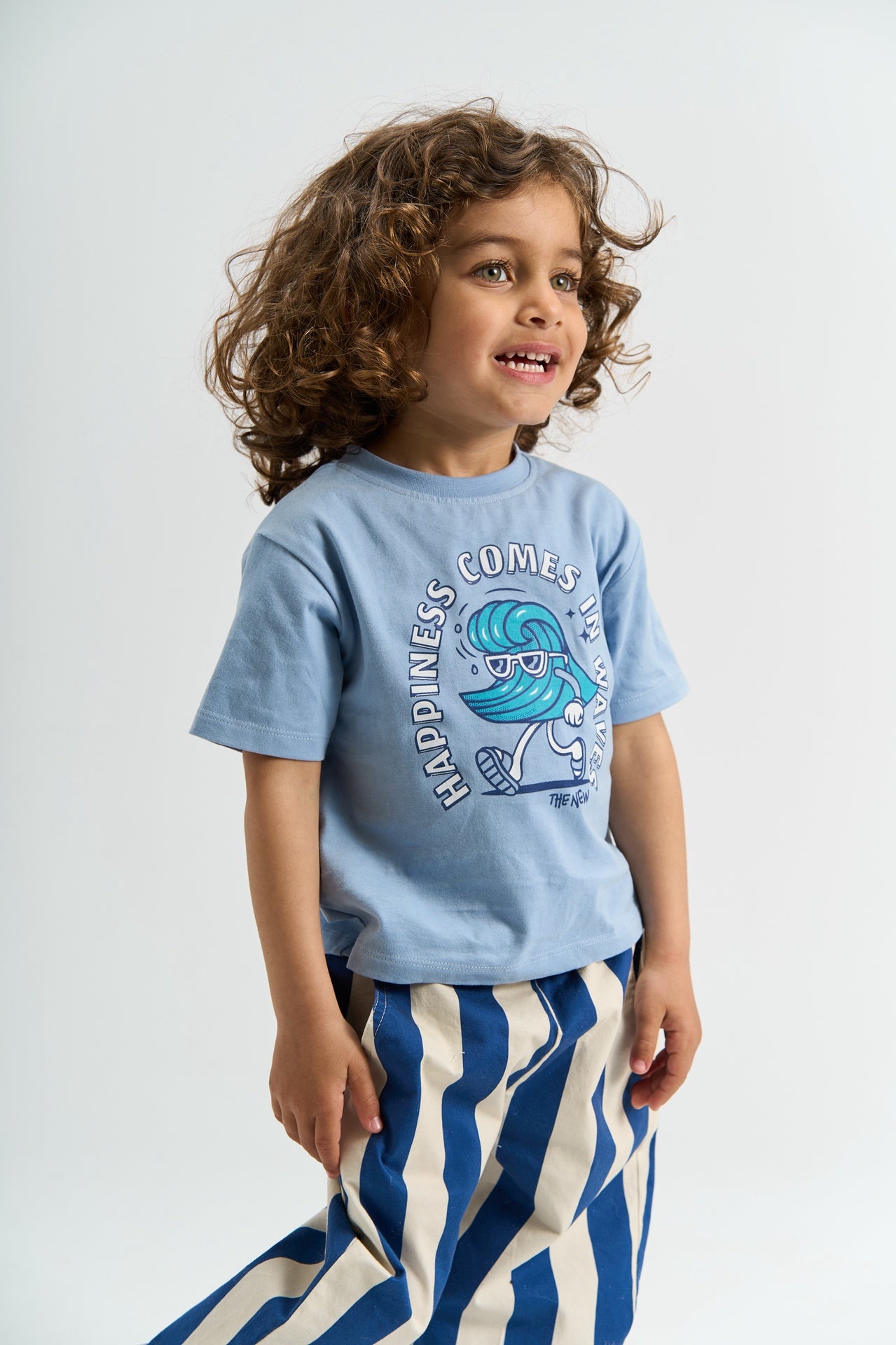 THE NEW SIBLINGS | Silas baggy pants true blue striped