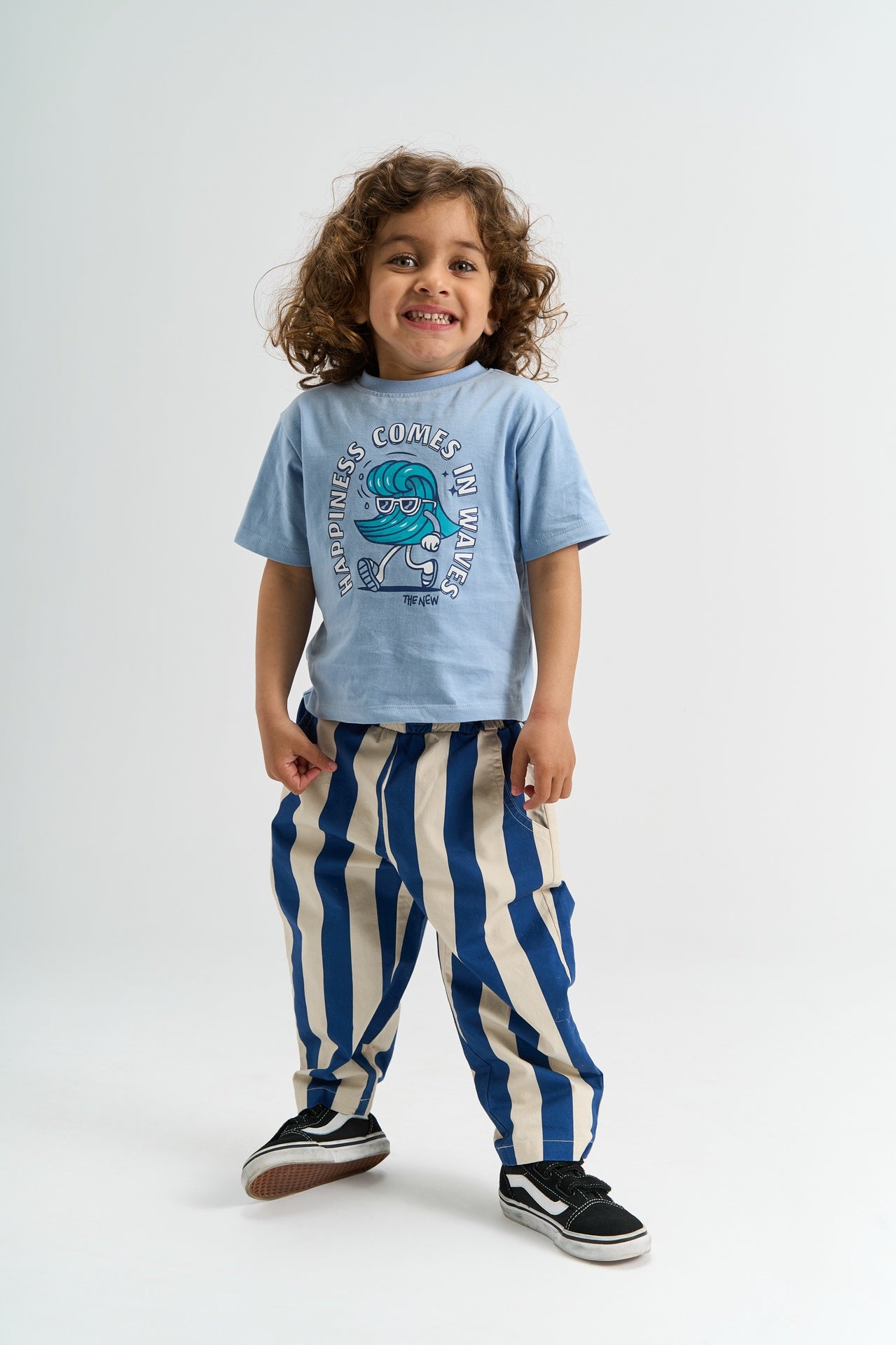 THE NEW SIBLINGS | Silas baggy pants true blue striped