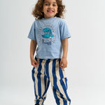 THE NEW SIBLINGS | Silas baggy pants true blue striped