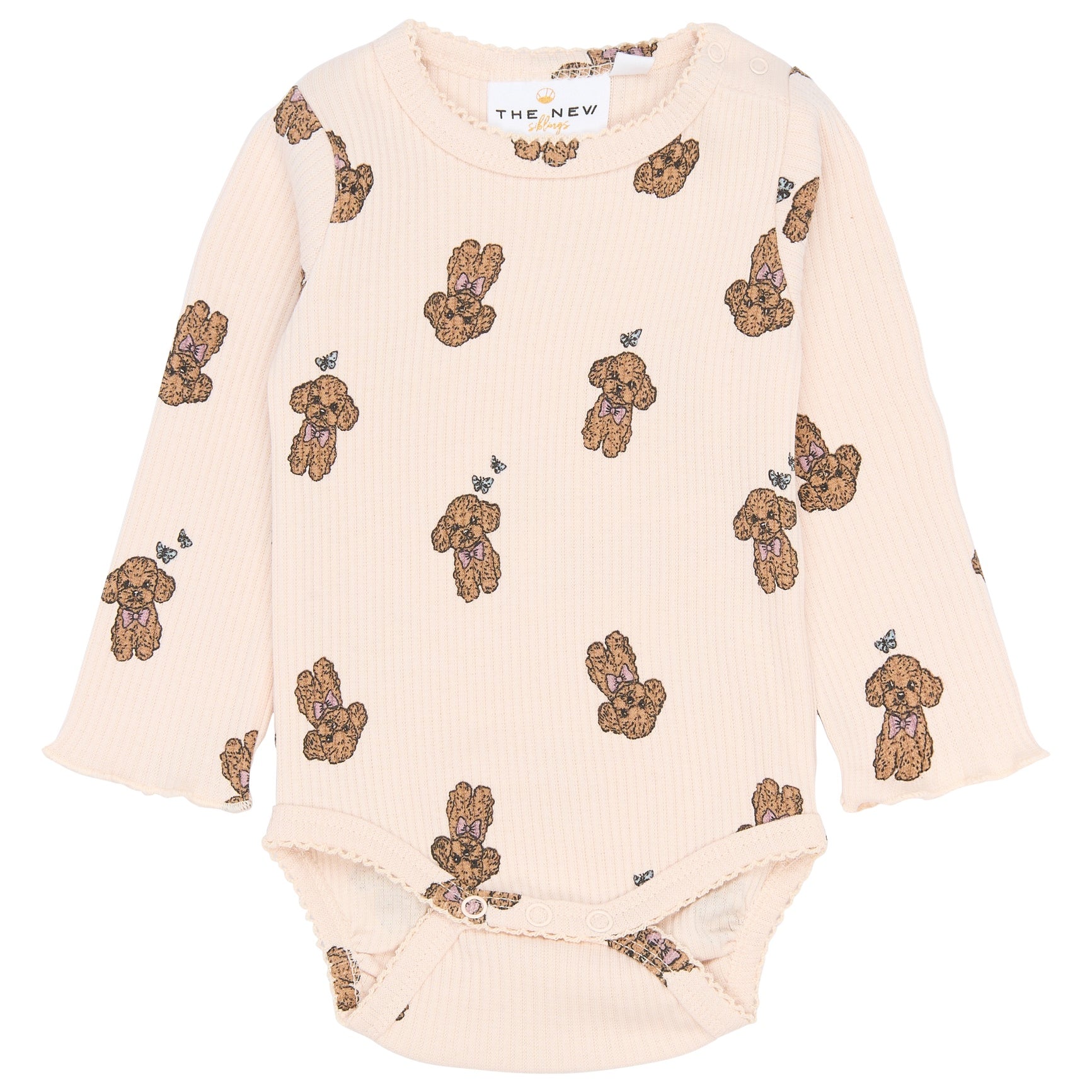 THE NEW SIBLINGS | Sona l_s rib body silver peony AOP