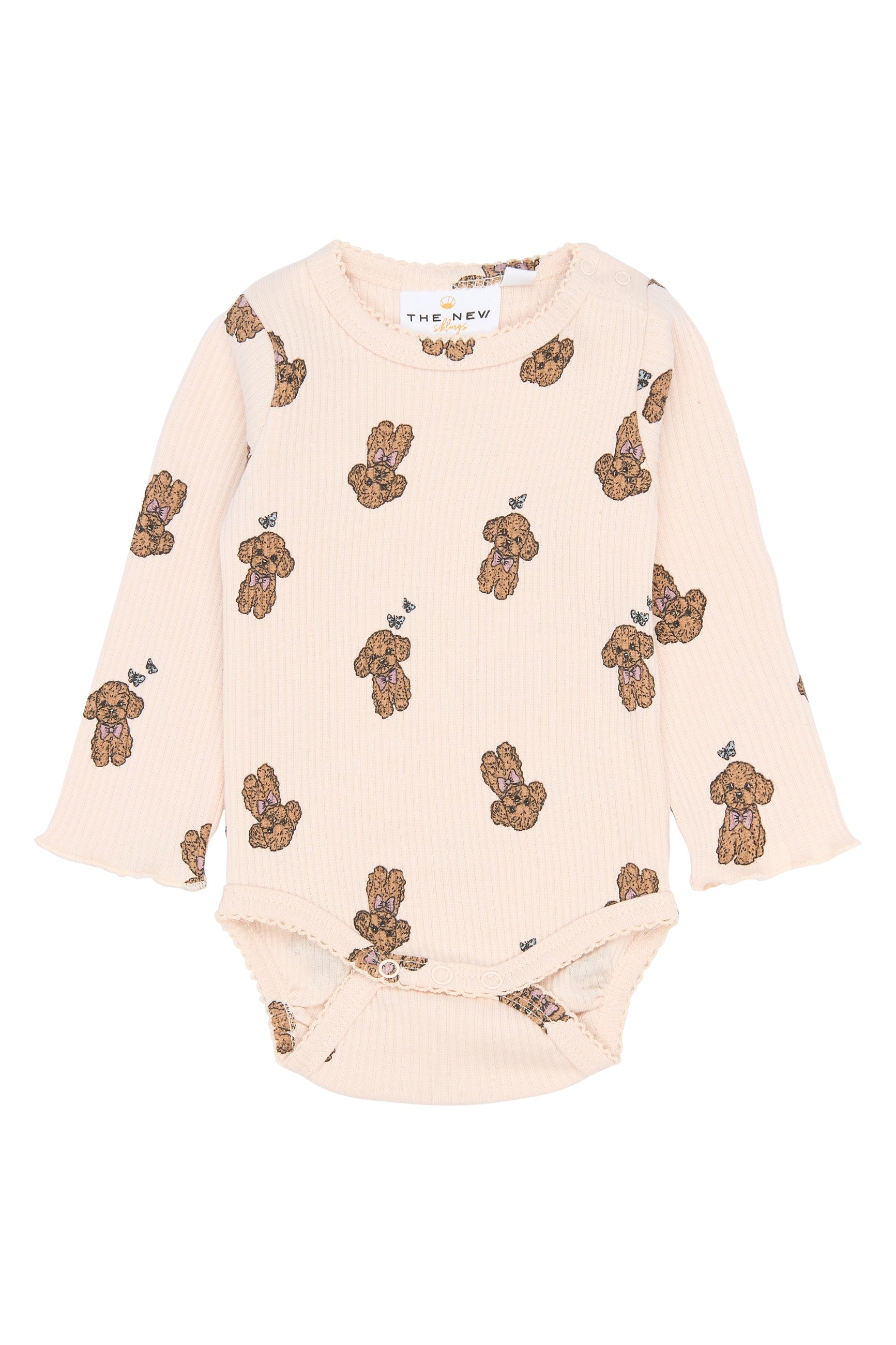 THE NEW SIBLINGS | Sona l_s rib body silver peony AOP