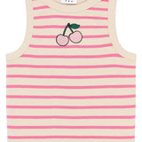 THE NEW | Shannon short s_l top - carmine rose striped