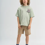 THE NEW | Stefano os s_s tee aqua gray