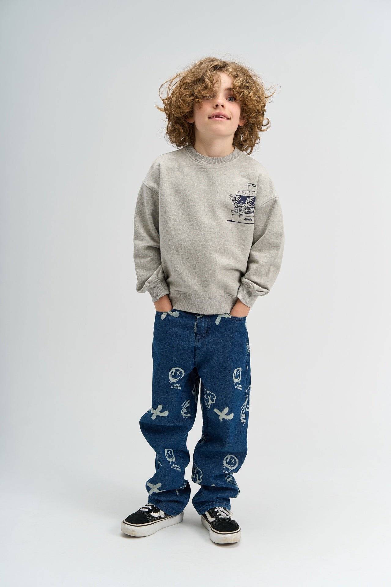 THE NEW |Stevie os sweatshirt- light grey melange