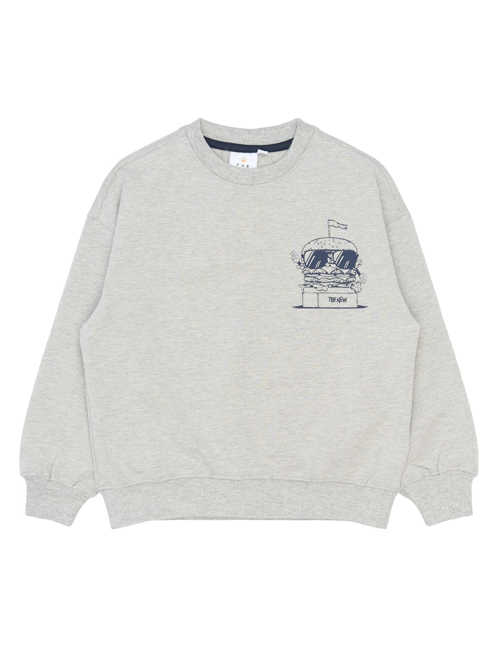THE NEW |Stevie os sweatshirt- light grey melange