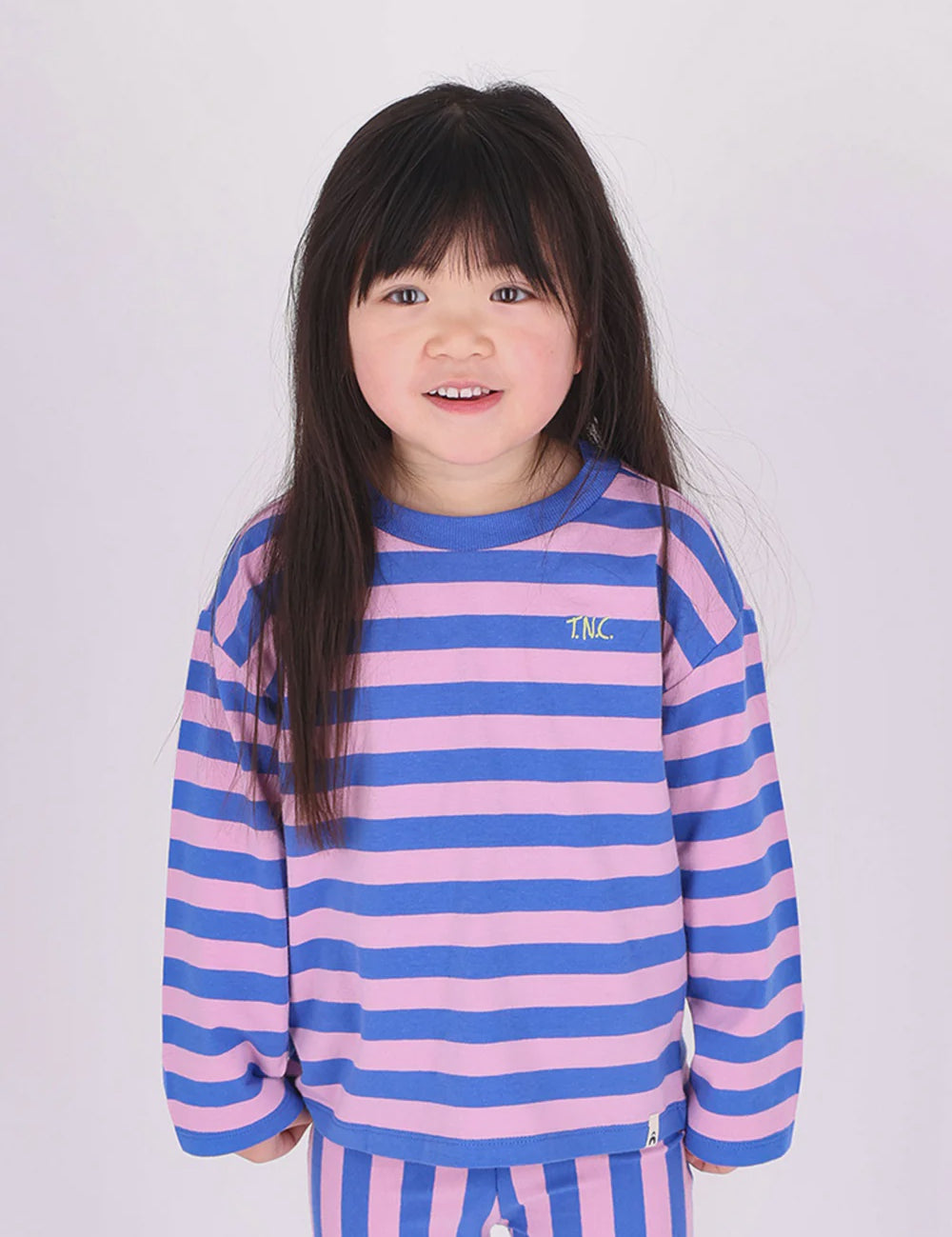 The New Chapter | Flared pants Nena blue pink stripes