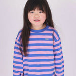 The New Chapter | Flared pants Nena blue pink stripes