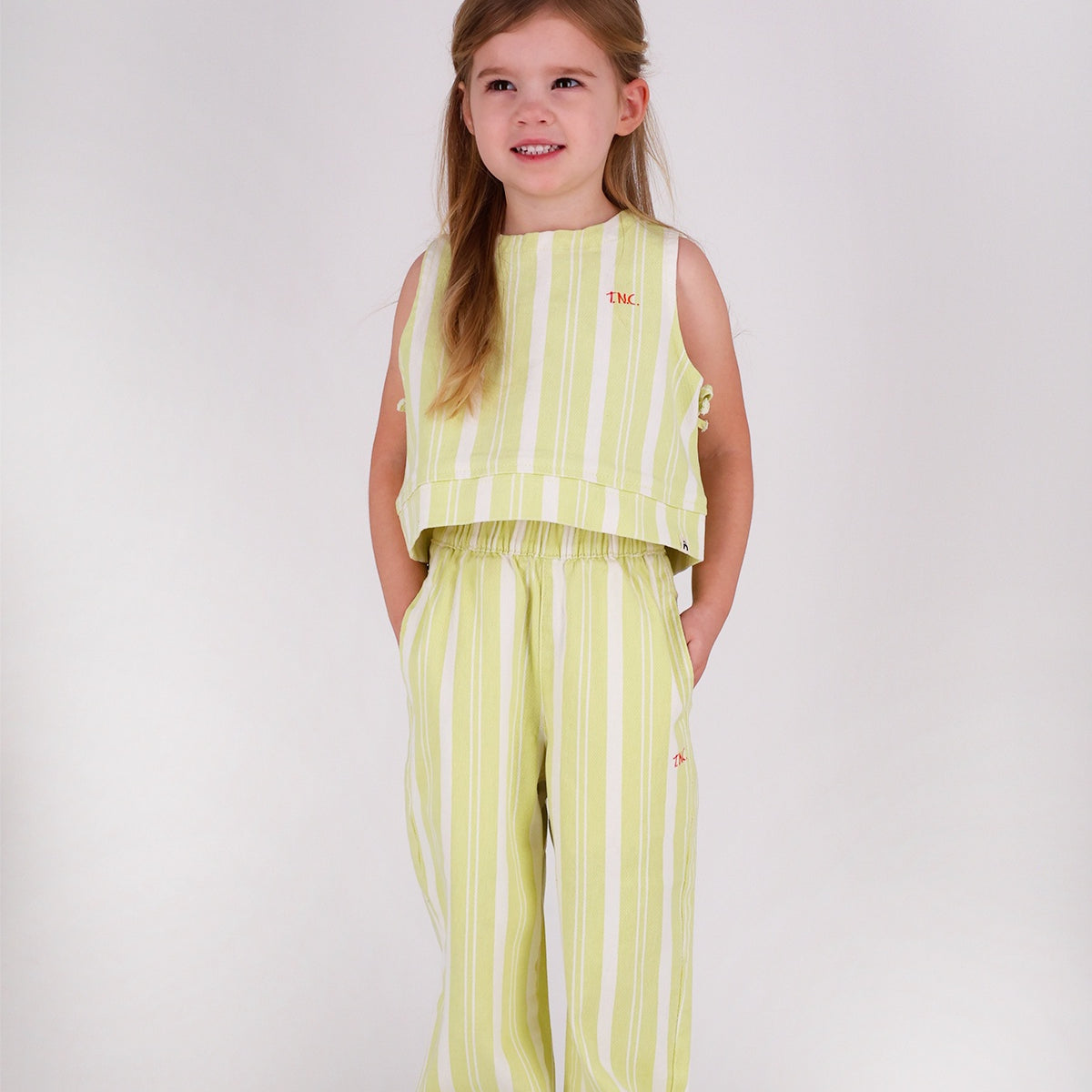 The New Chapter | Pants Atlas green stripes