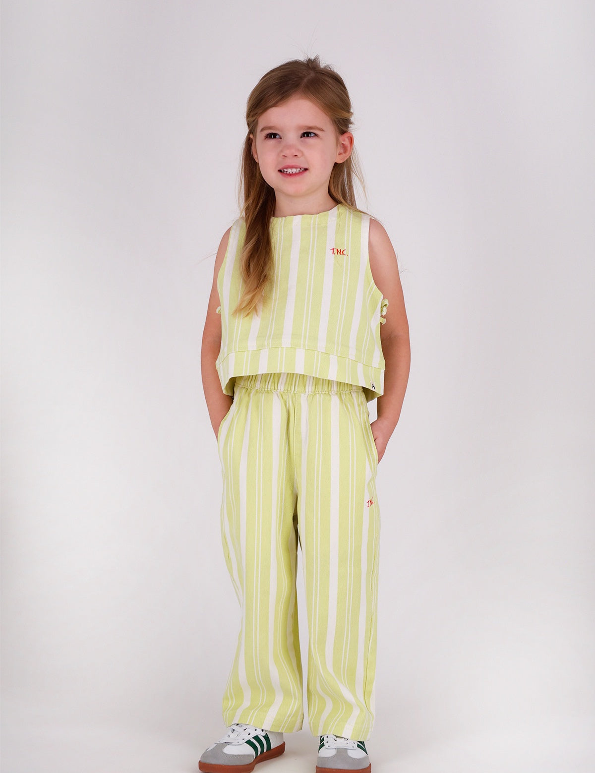 The New Chapter | Pants Atlas green stripes