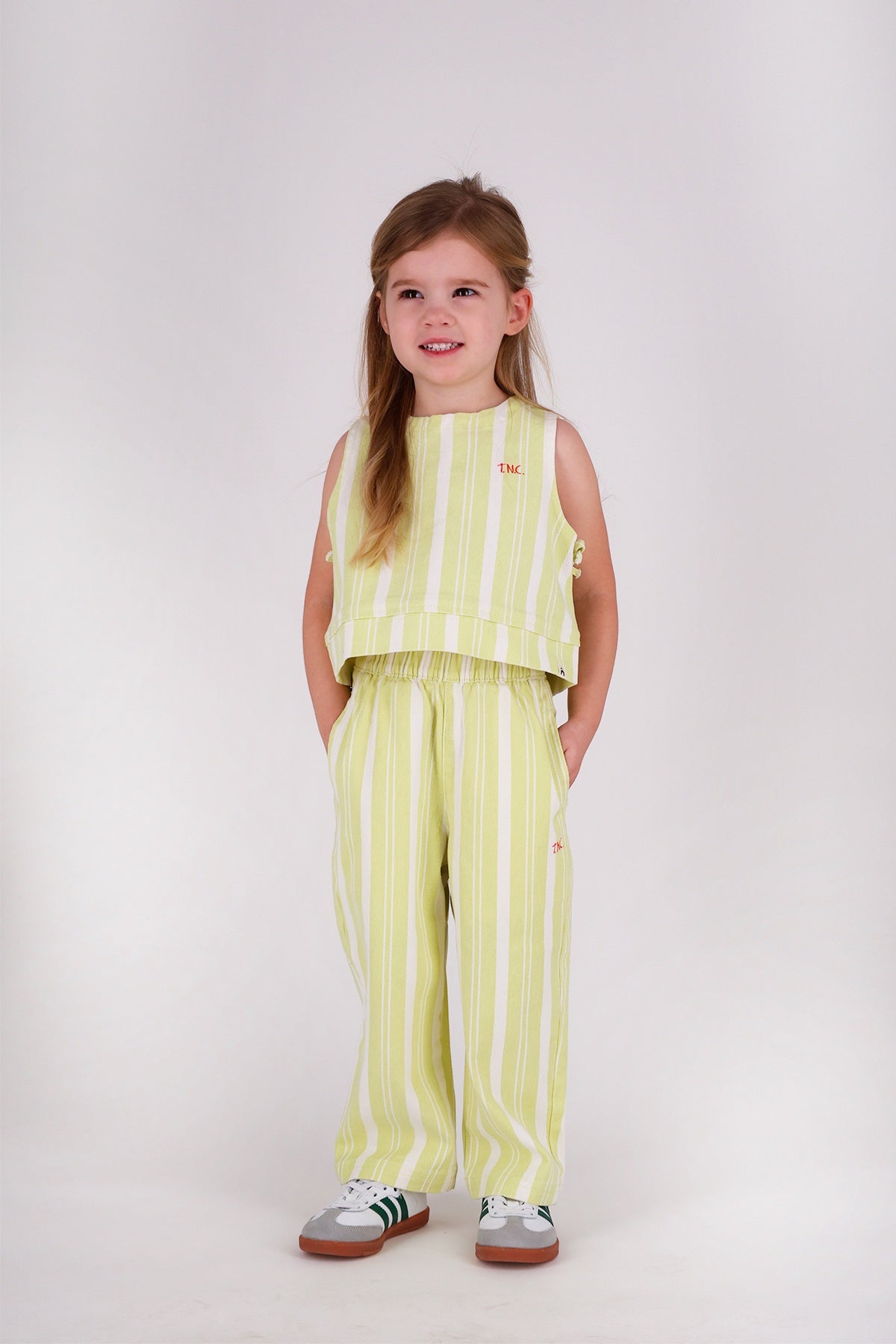 The New Chapter | Pants Atlas green stripes