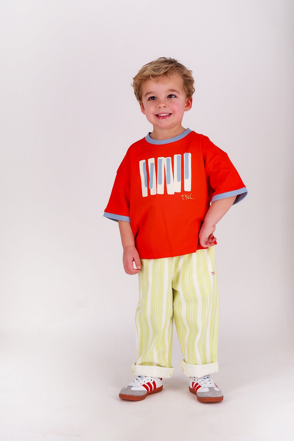 The New Chapter | Pants Atlas green stripes