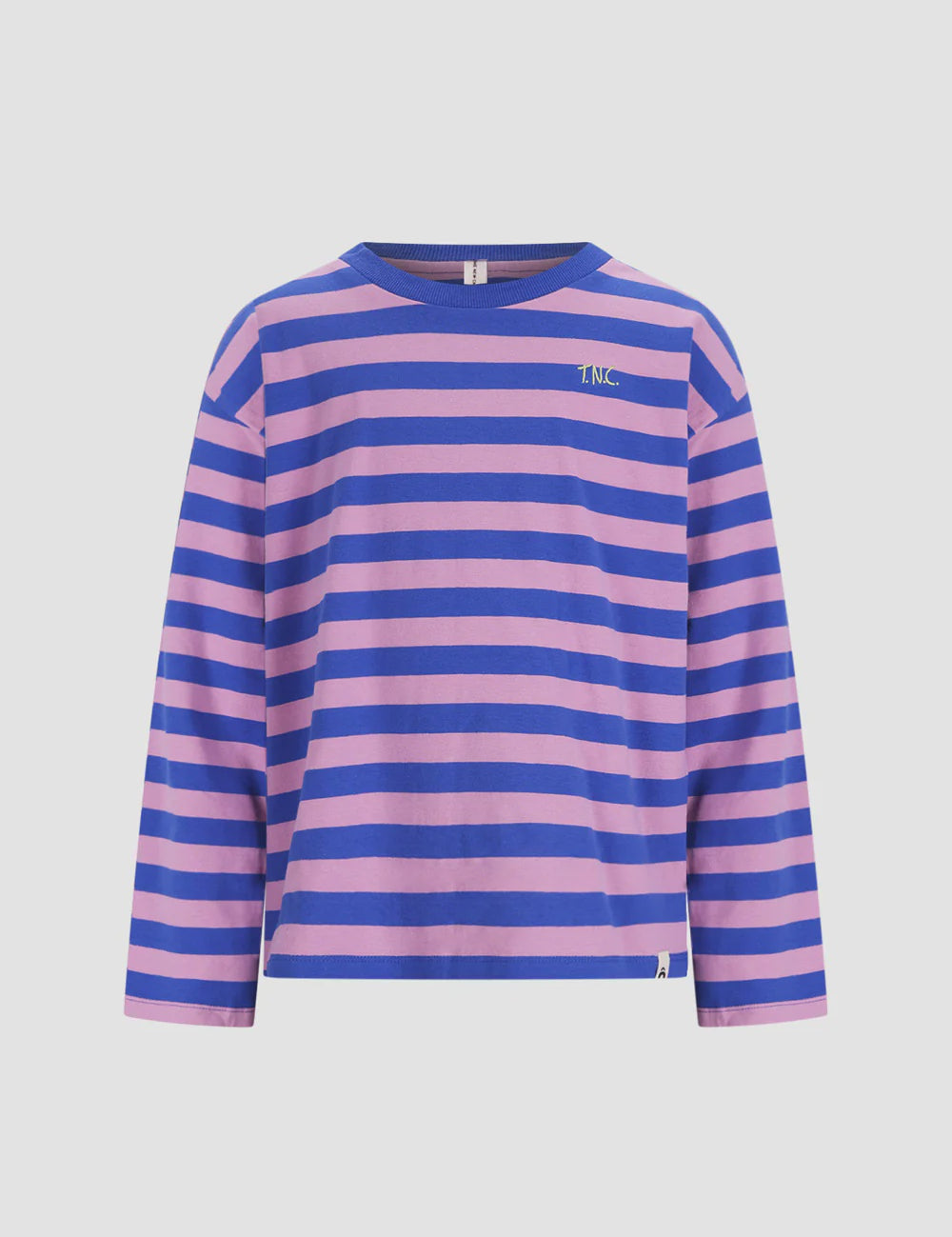 The New Chapter | T-shirt Lou blue pink stripes