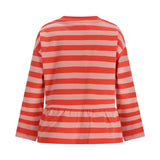 The New Chapter | T-shirt Loua red pink stripes