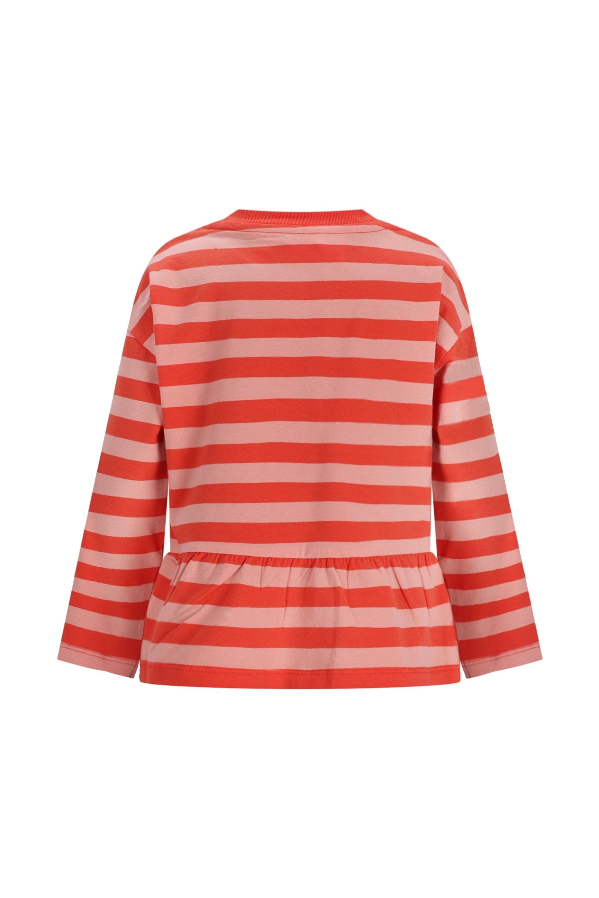 The New Chapter | T-shirt Loua red pink stripes