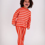 The New Chapter | T-shirt Loua red pink stripes