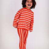 The New Chapter | flared pants Nena red pink stripes