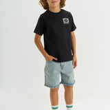 The New Josh denim shorts light blue denim