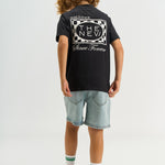 The New Josh denim shorts light blue denim