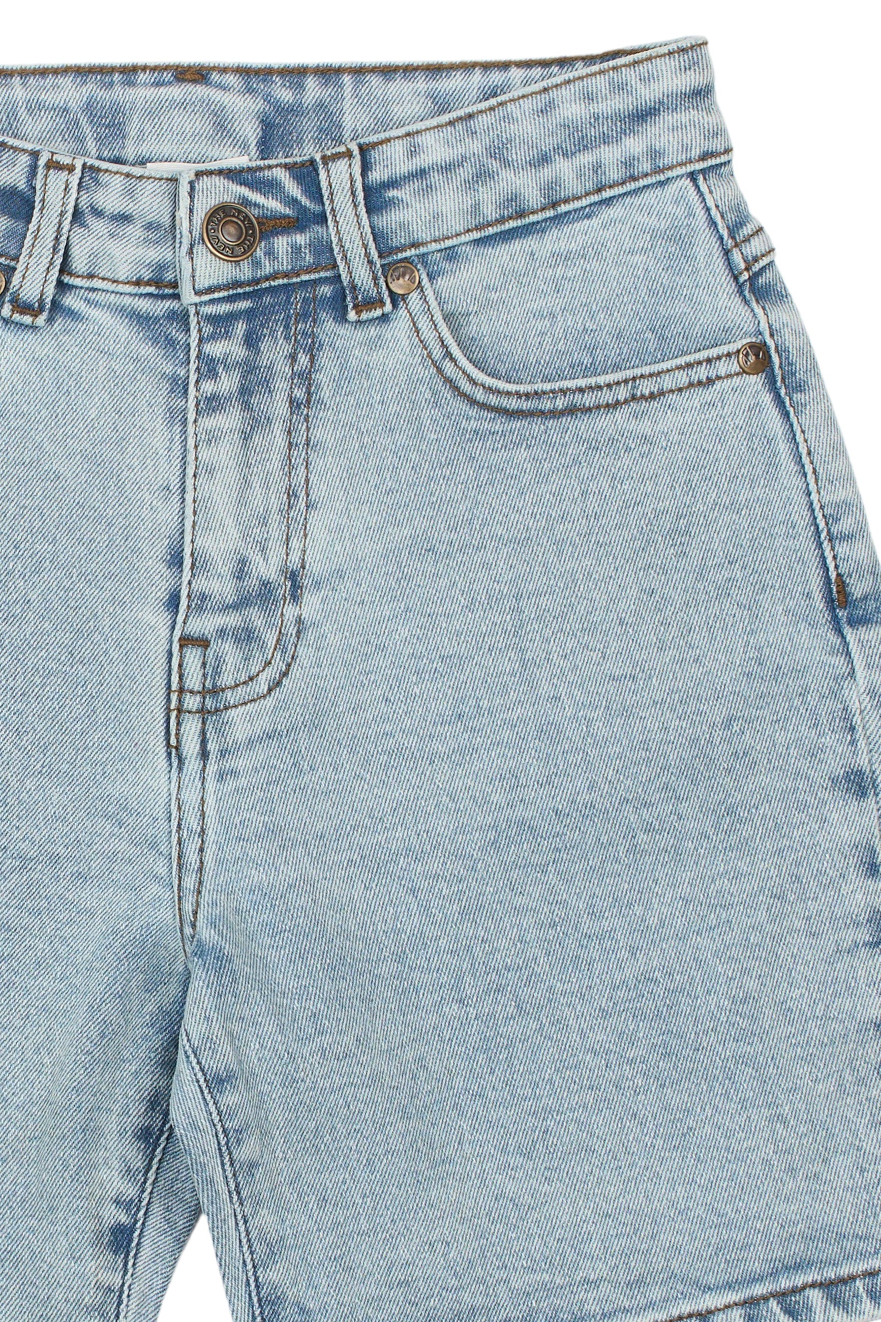 The New Josh denim shorts light blue denim