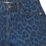 The New Prima regular fit denim shorts medium blue denim aop
