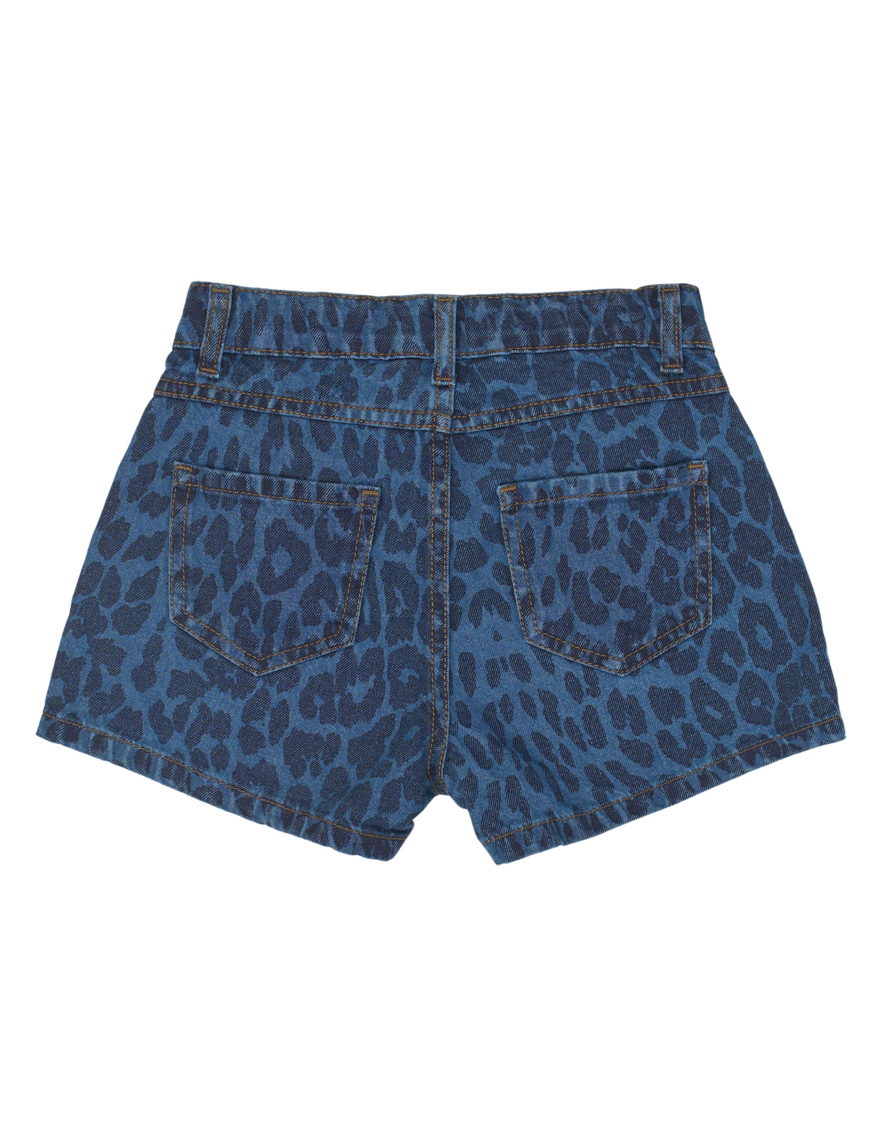 The New Prima regular fit denim shorts medium blue denim aop