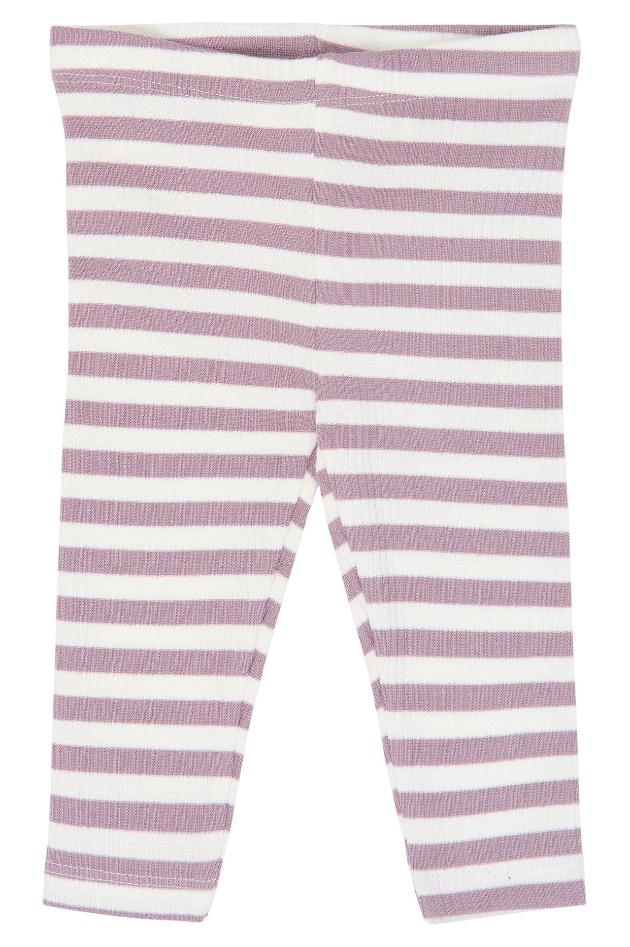 The New Siblings | Fro Rib Leggings | elderberry-gardenia striped TN