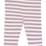 The New Siblings | Fro Rib Leggings | elderberry-gardenia striped TN