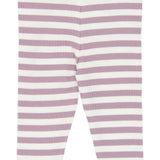 The New Siblings | Fro Rib Leggings | elderberry-gardenia striped TN