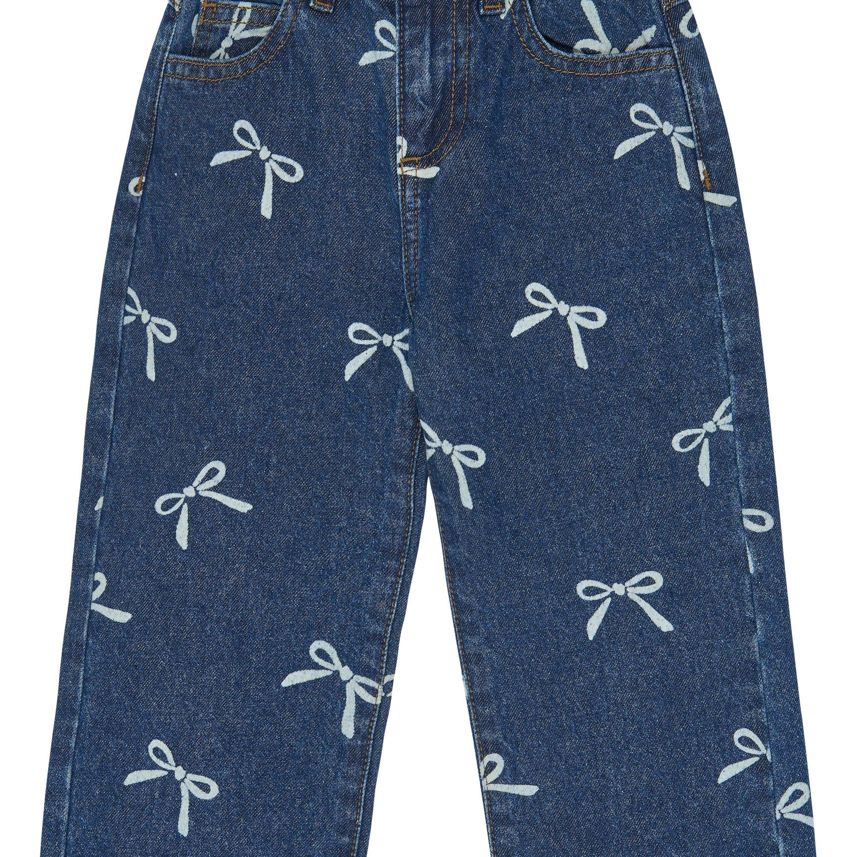 The New Siblings | TNSTVinaya Regular Fit Jeans | Medium Blue Denim AOP