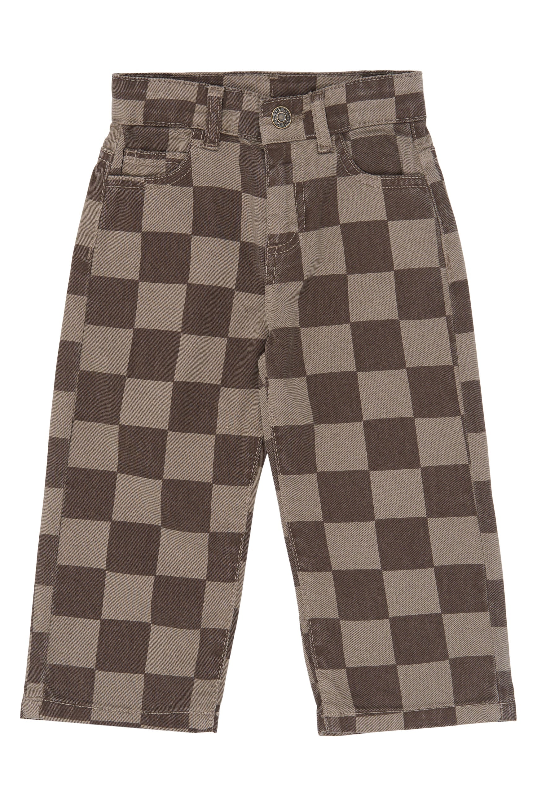 The New Siblings | TNSTVondell Baggy Fit Jeans | Taupe Gray Check TN