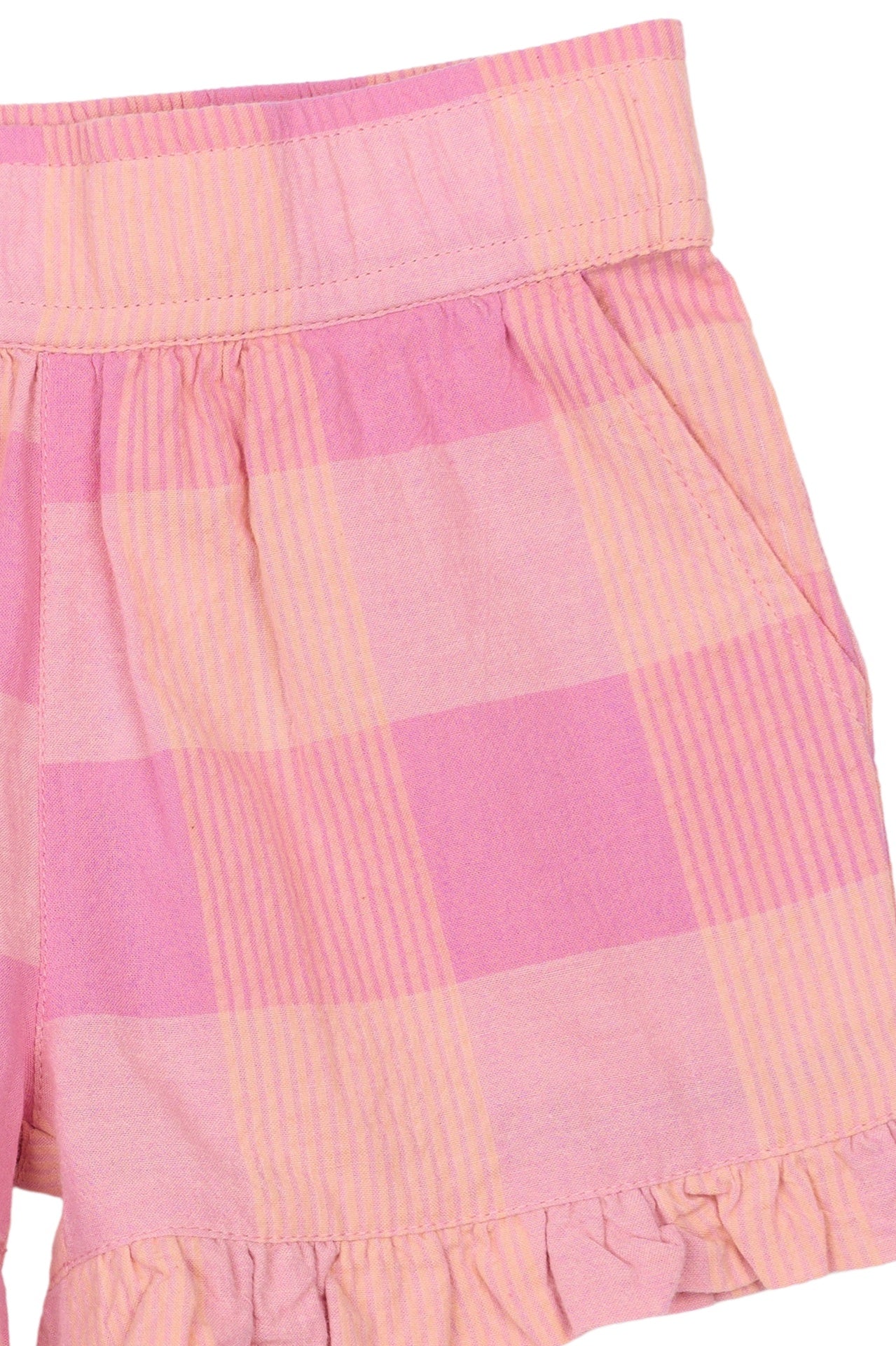 The New Siblings Tassie shorts cashmere rose checked