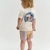 The New Siblings Tracie shorts multi striped