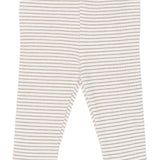 The New Siblings | Vitus Rib Legging | taupe gray striped
