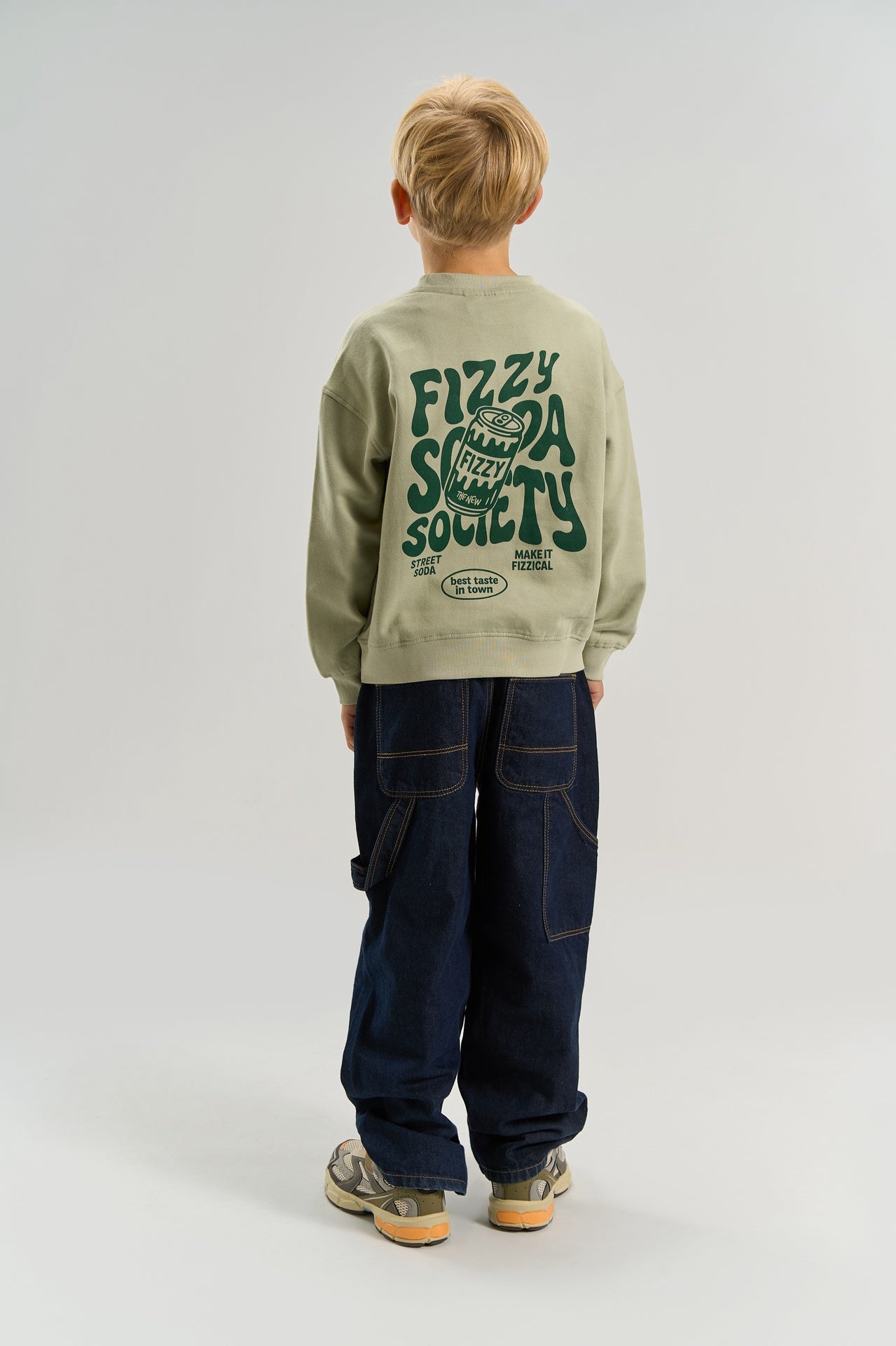 The New | TNValentino OS Sweatshirt | Mineral Gray