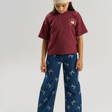 The New | TNVirginia Wide Fit Jeans | Medium Blue Denim AOP