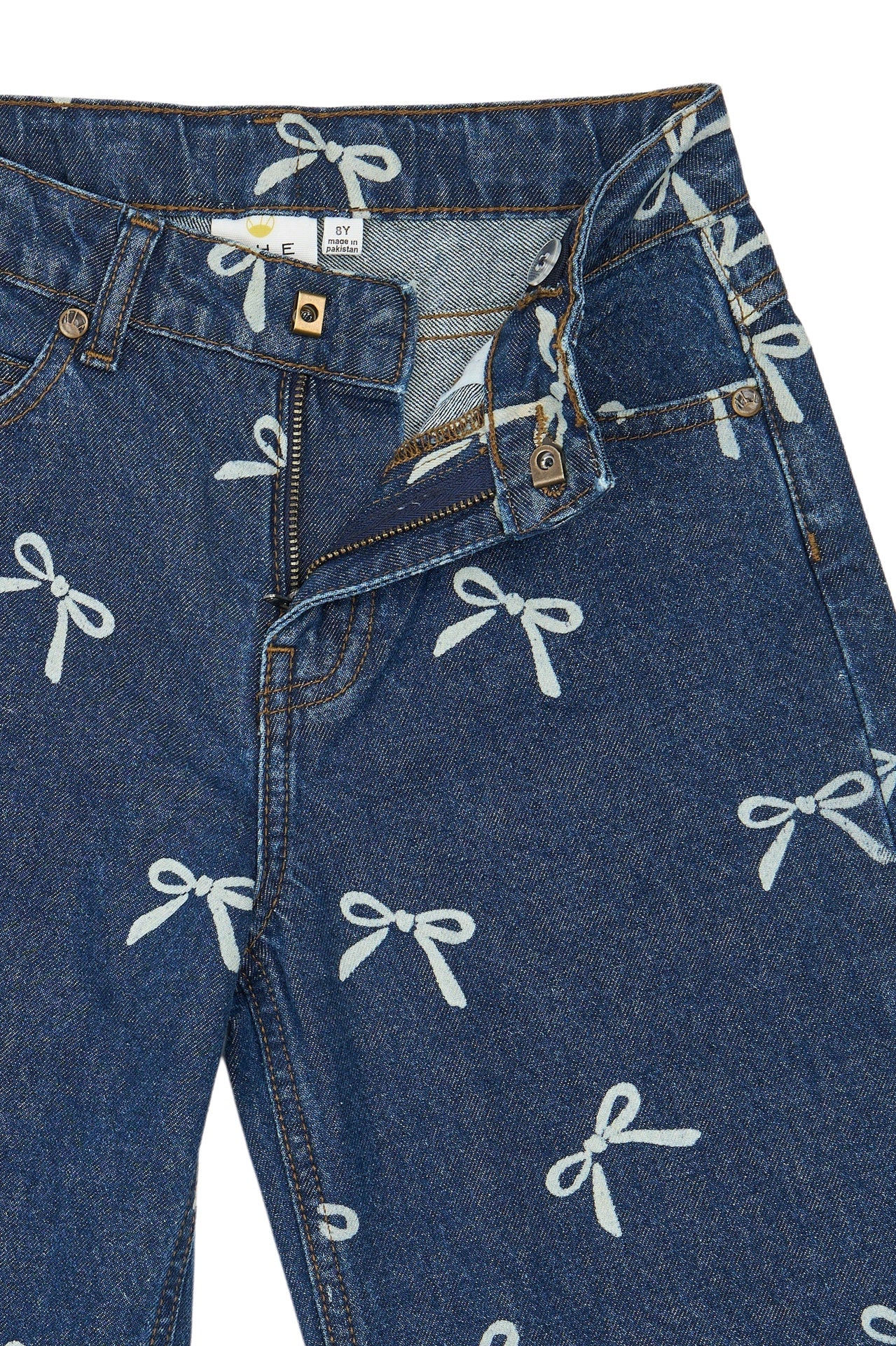 The New | TNVirginia Wide Fit Jeans | Medium Blue Denim AOP