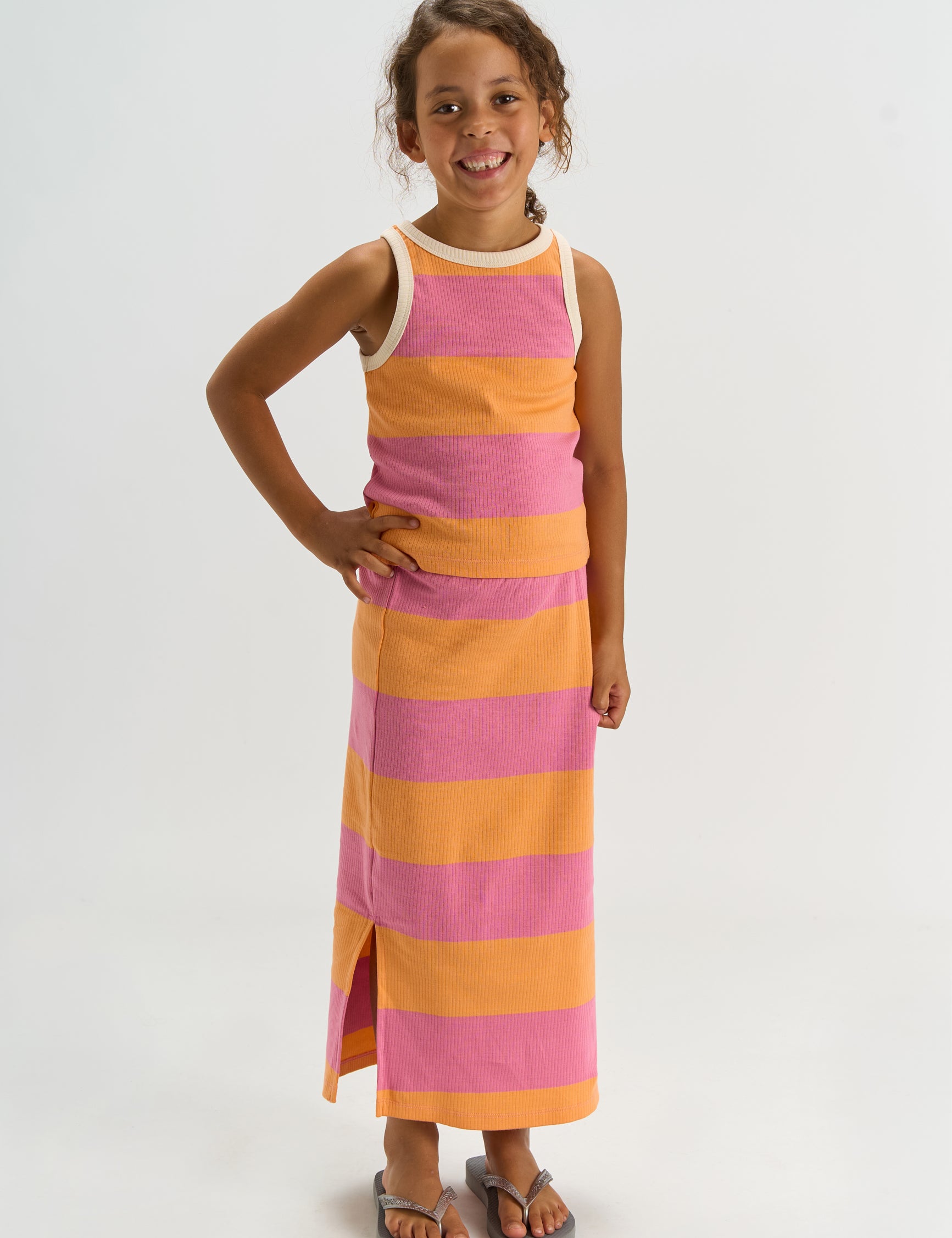 The New Tatiana s_l rib top cashmere rose striped