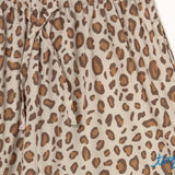 Tiny Cottons | ANIMAL PRINT POPLIN PANT dark vanilla