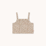 Tiny Cottons | Animal print rib top | Light cream