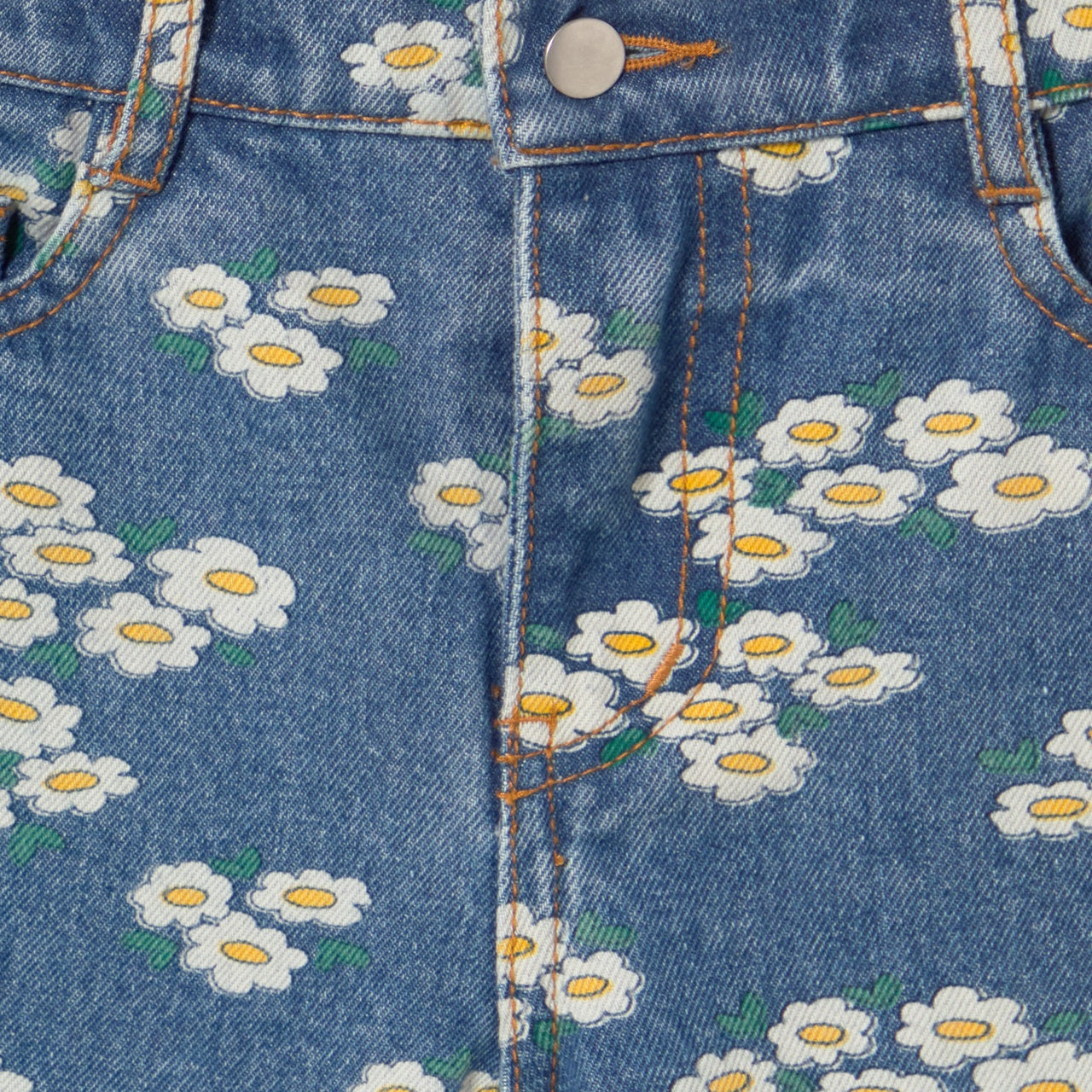 Tiny Cottons | BLOSSOMS DENIM JEANS medium wash denim