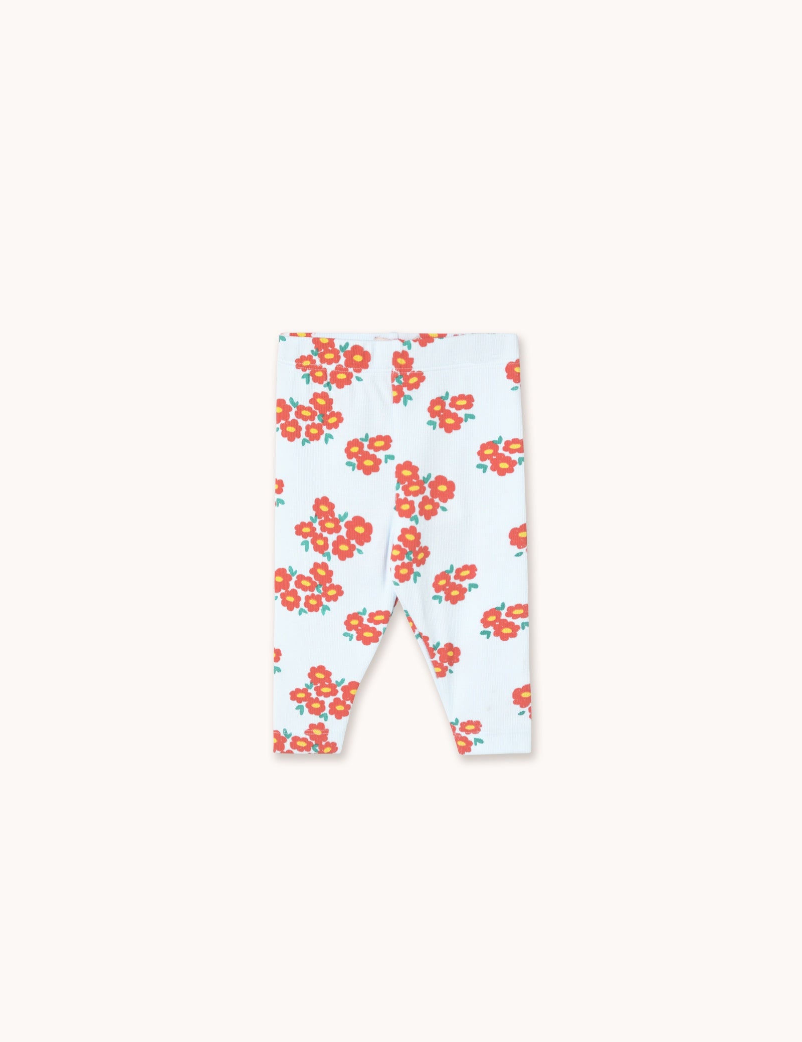 Tiny Cottons | BLOSSOMS RIB BABY PANT ice blue
