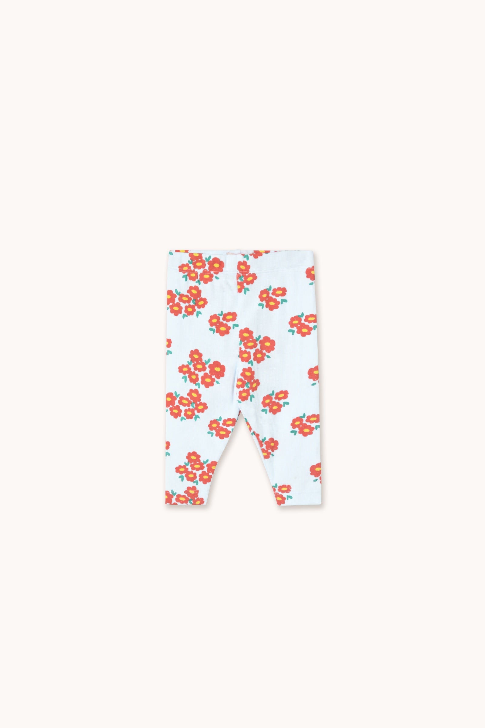 Tiny Cottons | BLOSSOMS RIB BABY PANT ice blue