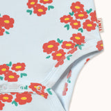 Tiny Cottons | BLOSSOMS RIB BODY ice blue